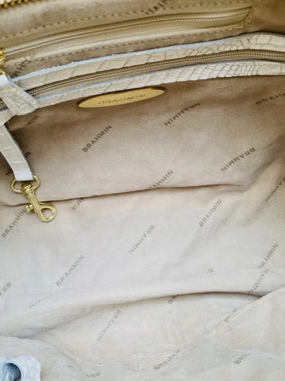 🌹🌹Extremely Rare BRAHMIN “Elouise Rose” White Lady Melbourne  Satchel NWOT